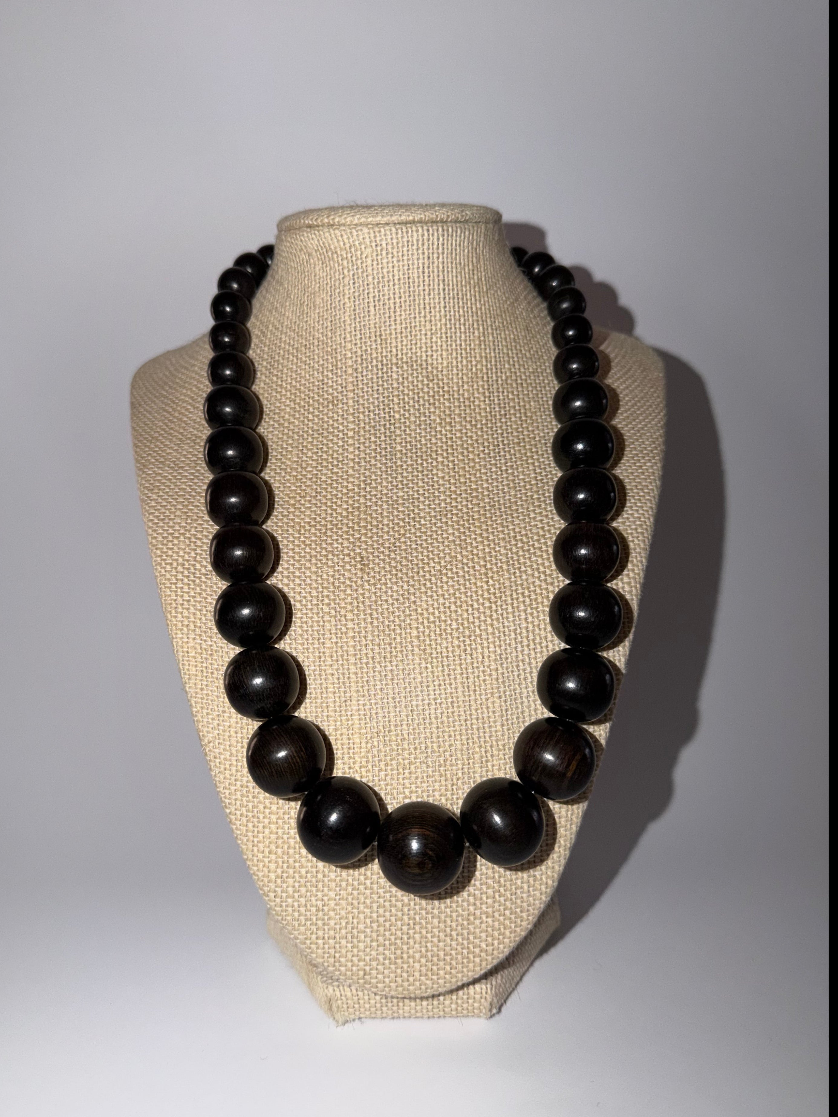 Beaded Ebony Necklace