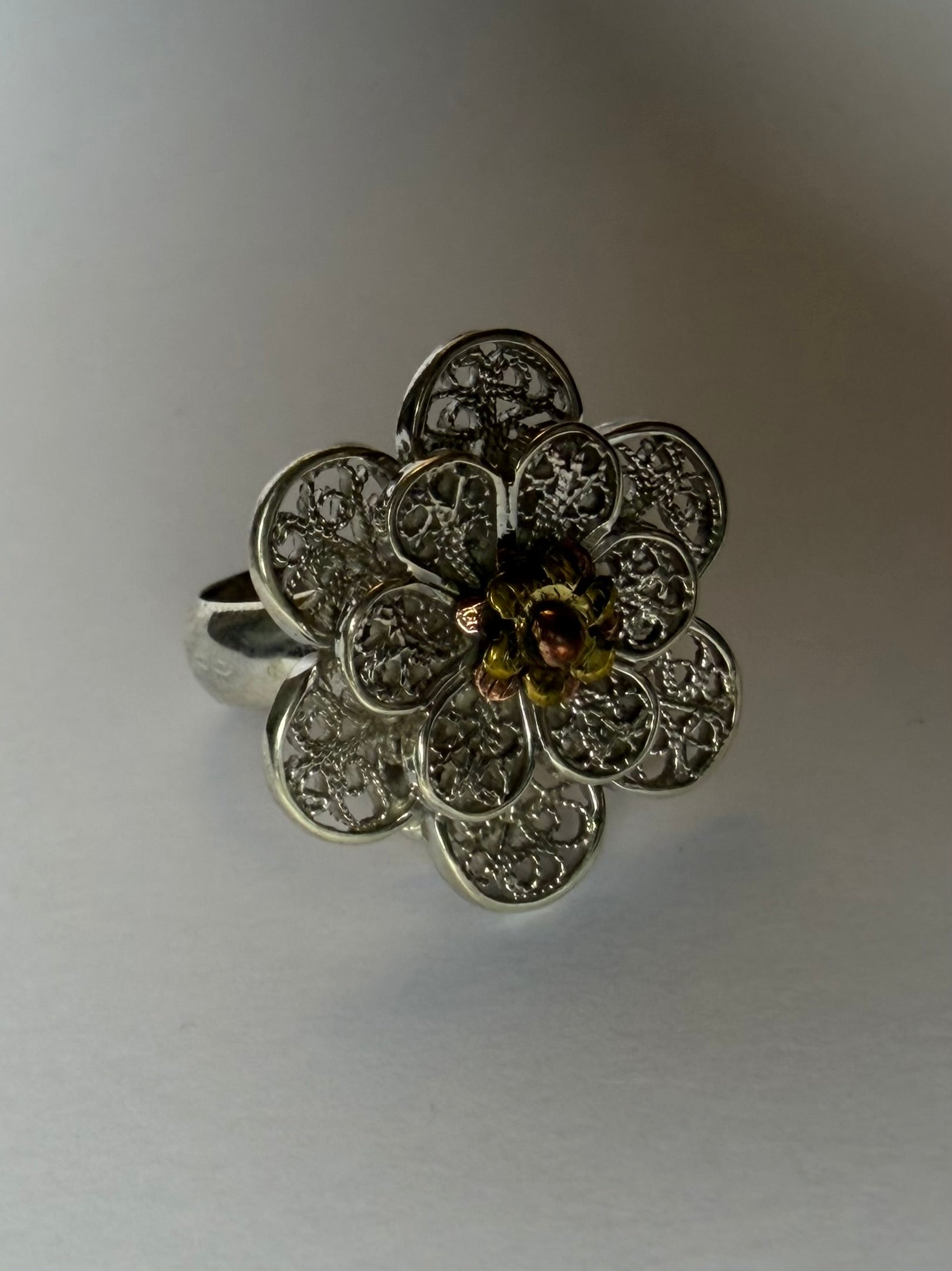 Flower Filigree Ring