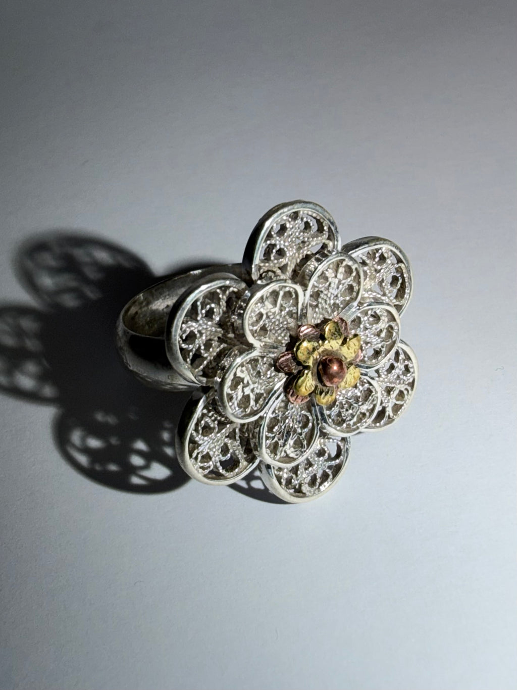 Flower Filigree Ring